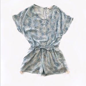 NWOT Love Stitch Romper with Tassels and Pockets
